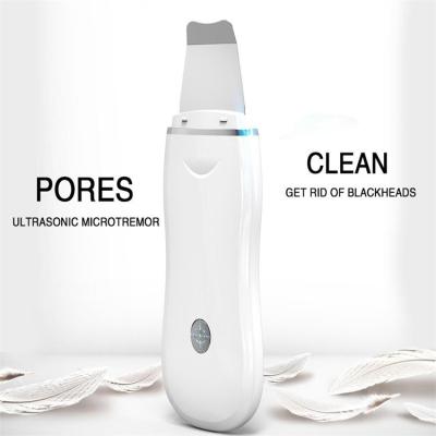 China 2021 NEW EMS Function Spatula Sonic Beauty Personal Care Ultrasonic Skin DEEP CLEANING Facial Scrubber for sale