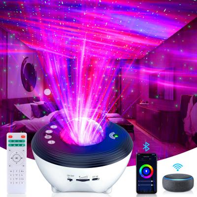 China Modern Lamp Galaxia Night Led Alexa Ocean Wave Skyling Kids Aurora Star Lights Projector for sale
