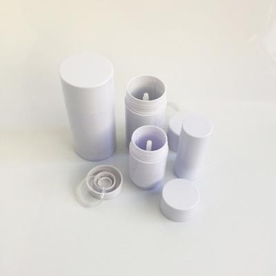 China 15ml30ml50ml75ml Round White Cosmetic Cylinder Twist Up Ace Deodorant Stick Cosmetic Empty Plastic Container for sale