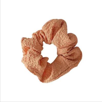 China Soft Feeling Fabric Large Intestine Hair Cream Blast Style Tie. Wholesale Girls Headwear Elastic Hair Rope Band for sale