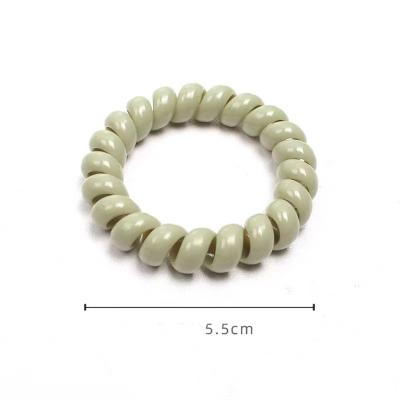 China European and American border sources of soft sweet feeling. New ice cream color phone cord hair ring. Simple and elegant headwear for sale