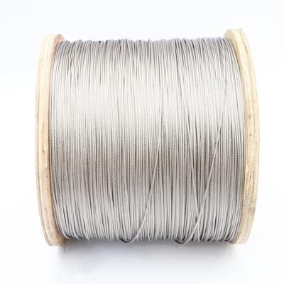 China Construction 316 1mm 7x19 stainless steel wire rope for sale