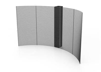 China High Brightness 5000nits Transparent LED Screens PCB Curved LED Display P1.9 for sale