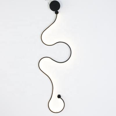 China Easy Indoor European Style LED Wall Sconce Assembly Decorative Modern Linear Wall Lights Lamp For Home for sale