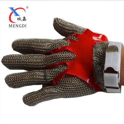 China Anti-Corrosion Stainless Steel Chainmail Work Gloves Butcher Gloves For Cut Meat for sale