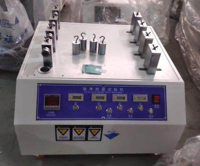 Cina Contro CA 220V del tester di usura della scarpa di LCD 999 quattro gruppi dell'abrasimetro del laccetto in vendita