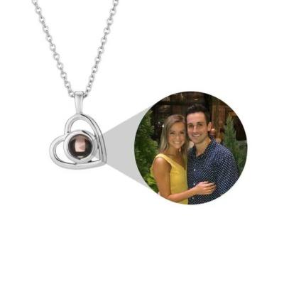 China Tarnish No S925 I Love You 100 Languages 24k Gold Plated Cat Stainless Steel Dog Customized Projection Pendant Necklace for sale