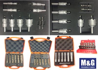 China Sistema anular del cortador del acero de alta velocidad del contrataladro del carburo del estuche de plástico del metal en venta