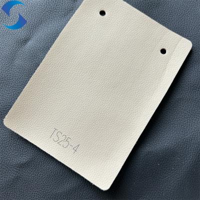 China 140/160 Width Artificial Leather Fabric White Color EPU Leather For Car Seat for sale