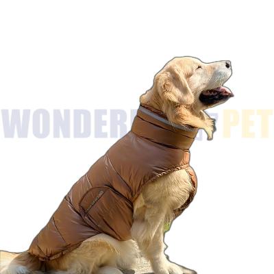 China Sustainable WonderfulPet Puppy Oem/Odm Custom Low MOQ Winter Large Luxury Dog Coat Apparel Designer Dog Clothing for sale