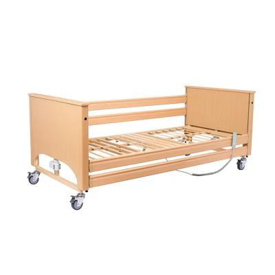 China Adjustable Folding Wooden Electric 5 Function Home Nursing Bed for Elderly Patients for sale