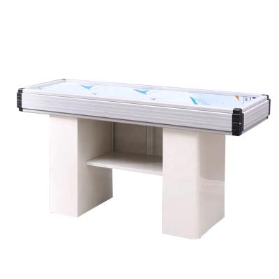 China 2021 Combination Cabinet Hot Sale Shop Grocery Displays Use Commercial Cashier Desk Checkout Counter Supermarket Equipment White Metal for sale