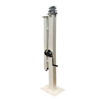 China Light Tower Mast Light Weight Manual Telescopic Mast Pole For Solar Trailer for sale