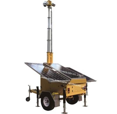 China Solar Power Trailer Mounted High Definition Camera For Temporary Activity Monitoring for sale
