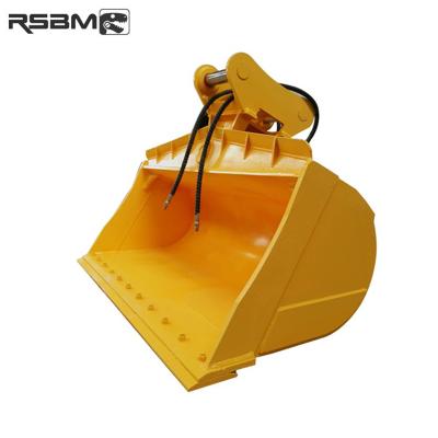 China Construction works 1m3 Rotating Tilt Bucket Buckets For Excavator / Backhoe for sale
