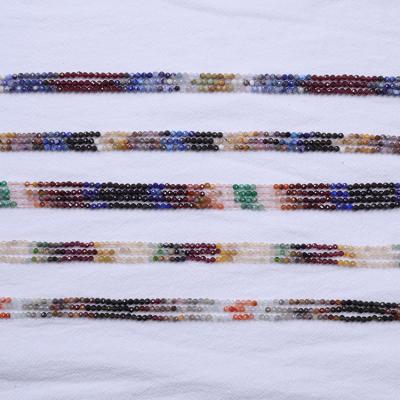 China Natural Stones New Arrival Trendy Color Change 3mm Gemstone Beads For Jewelry Making Natural Colorful Faceted Stone for sale