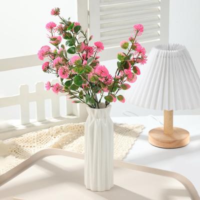 China Outdoor wedding bouquet flower buds, artificial flowers, wedding festival home decoration flowers, green plants, plastic artificial flowers wholesale for sale