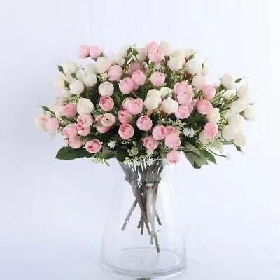 China DIY artificial rose flower buds for home wedding decoration and fake bouquets for sale