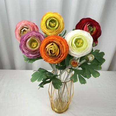 China Tejido de escombros con 2 cabezas, ramo de flores de loto, decoración de bodas, decoración del hogar, flores artificiales, guía rural, decoración de arreglos florales, flores falsas en venta