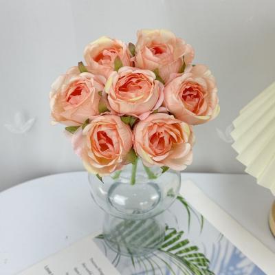 China Rosas de estilo ins, flores falsas, jarrones de flores, flores de mano, fotos del Día de San Valentín, ramos de flores, regalos de cumpleaños, decoraciones en venta