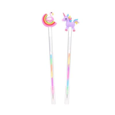 China 2022 New Normal Student Stationery Multicolor Highlighter Creative Pastel Pens 0.5mm Needle Tube Refill Writing Smooth Colored Gel Pen for sale