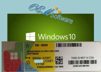 China Chave em linha de Digitas da ativação da chave rápida da licença do profissional de Windows 10 da entrega à venda