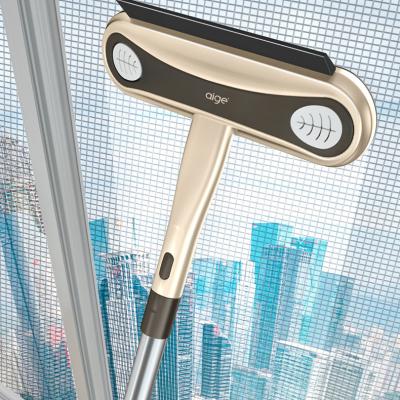 China Washing Free Window Screen Cleaning Brush Double-sided multifunctional Scraping Net Glass Cleaner Long Handle Dust Removal for sale