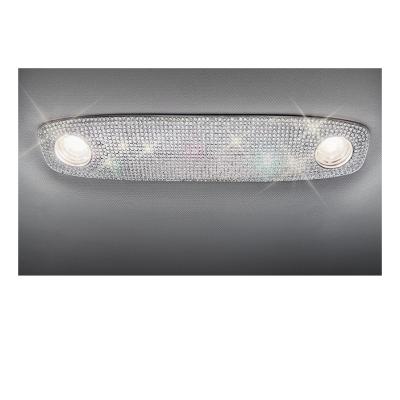 China Bling Bling Crystal Car Interior Diamond Crystal Accessories for the Tesla Model 3 Y Steering Wheel Model Logo Trunk Badge Decorative Sticker for sale