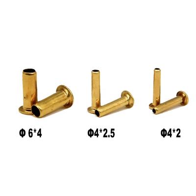 China Brass 10pc Brass Tubing Bushing 4 6 8 10 mm Nylon Tubing Tubing Oil Core Pipe Brass Compression Fitting Sleeve For PE Pipe for sale