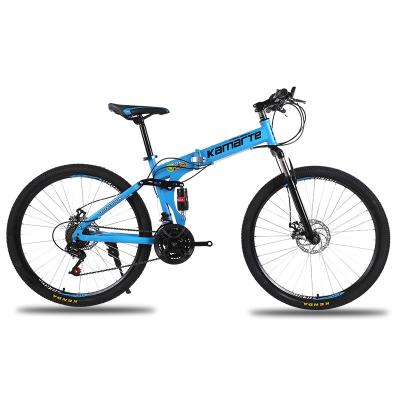 China 24 Inch Folding Mountain Bike Adult 21 Speed Steel Border Wholesale Transnational Cycling Bicycles for sale