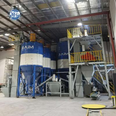 China Wall Putty Sand Cement Mixer Ceramic Tile Adhesive Manufacturing Plant Automatic PLC Dry Mix Powder Mortar Mixing Machine for sale