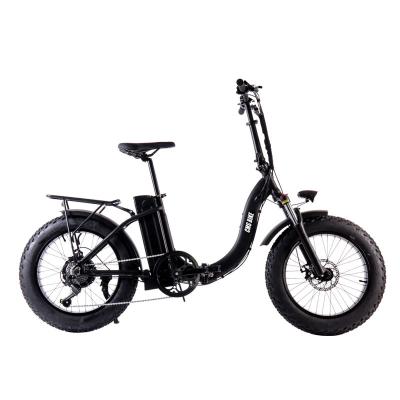 China Folding Ebike 48V Fat Tire Aluminum Alloy 48V500W Dirt Bike 6 Speed Velo Electrique Electric Mountain Bike 20*4.0 for sale