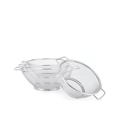 China Sustainable China Supplier Mesh Strainer Storage Basket Kitchen Accessories for sale