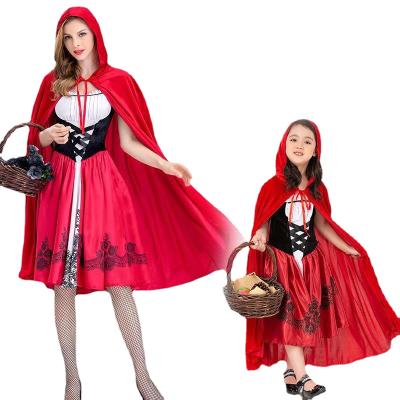 China Other European, American and Japanese Explosions Little Red Riding Hood Performance Costume Artistic Family cosplay Women's Ha for sale