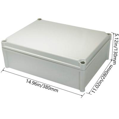 China Outdoor Waterproof Custom Shell Electronics Enclosure Box Shell Electronics Enclosure Electronic Equipment Plastic Control Box 380 x 280 x 130 mm for sale