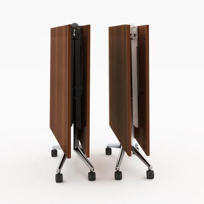 China Foldable Folding Conference table long bar training desk can be spliced mobile folding long multi-functional for sale