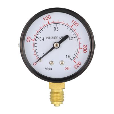 China Leierda 2.5inches 63mm pressure gauge pressure gauge pressure gauge cheap lower connection factory direct sale LPG60 for sale