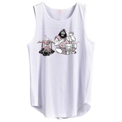 China Custom Bodybuilding Men's Back Muscle Y Stringer Gym Fitness Singlet Workout Cotton OEM Print Breathable Tank Top for sale