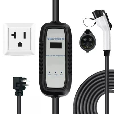 China Smart simple style Wholesale 220v type 2 Electric Car 3.5KW 7Kw 16A 32A EV Charger Station Portable Ev Charger With Screen Adjustable for sale