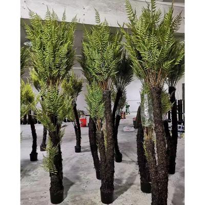 China Contemporary Wholesale Cheap Artificial Trees Simulated Plant 240cm Fern Tree For Outdoor Park Artificial Decoration for sale