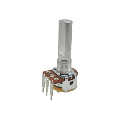 China Carbon Film Rotary Single Potentiometer 16mm b50k Tuning And Speed Regulating Dimming Potentiometer R1610S for sale