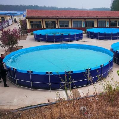 China High Strength Galvanized PVC Fish Pond Economical Environmentally Friendly And Easy To Operate for sale