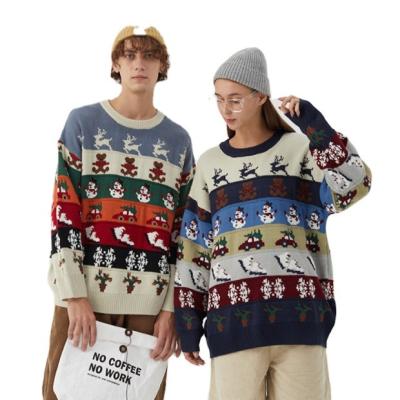 China Hot New Design Mens Sweater Autumn Winter Ugly Sweater Knitted Sweater Christmas Snowflake Snowman Sweater for sale