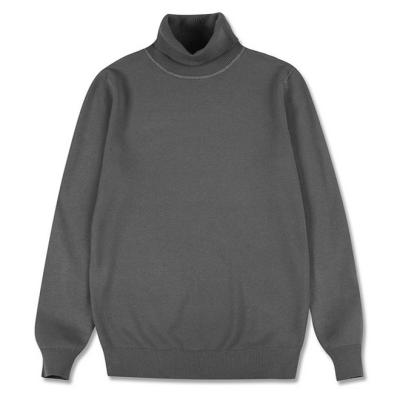 China Factory Price Solid Color Tortoise Neck Knitted Sweater Men Sweater Top For Winter Long Sleeve Cheap Single Sweater for sale