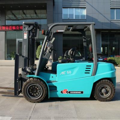 China FB50 Curtis Controller 5t Restaurant Four Wheel Electric Forklift for sale