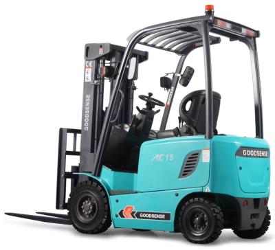 China 1.5T four wheel electric forklift 1500KGS for sale