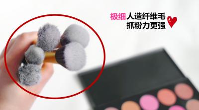 中国 ウールの毛のブラウンの化粧品のブラシ セット木のハンドルとの Bronzer のための 5 PC 販売のため