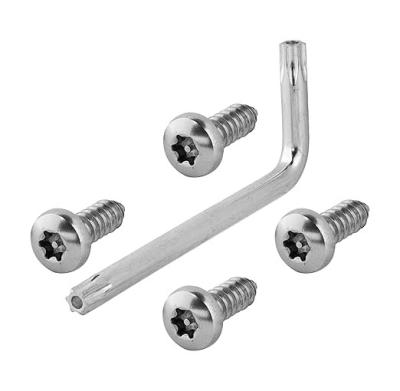 China M5*20 Stainless Steel Security Screws with Groove PIN Torx Drive Designs spanner to prevent standard tools from gripping for sale