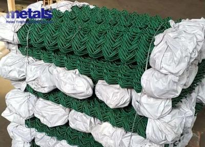 China Custom Fence Cyclone Wire Mesh Vinyl PVC Coated Chain Link Fence 5ft Green for sale