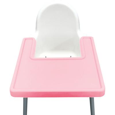 China Nicht Gleiter-Baby-Silikon-Fütterungsplatzmatte faltbare 41*41CM für Highchair-Speisetisch zu verkaufen
